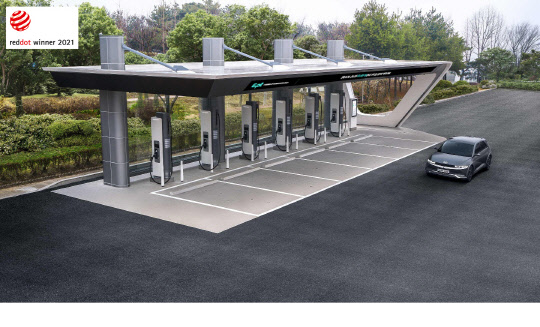 현대자동차그룹은 초고속 충전 브랜드 'E-pit'를 공개했다.<현대자동차 제공>